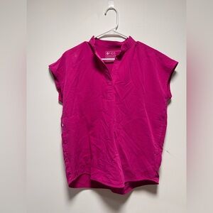 Figs Rafaela Oversized Scrub Top Raspberry Sorbet